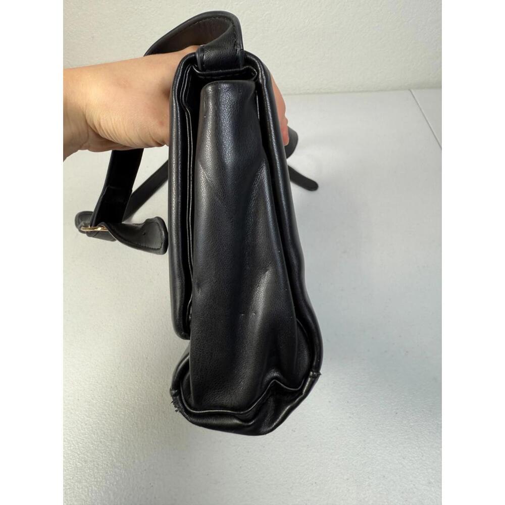 THEMOIRè Black Feronia Crossbody Bag with Hardware Tarnishing and Surface Dents - Picture 8 of 15